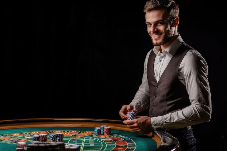 Live dealer table with multiple camera angles